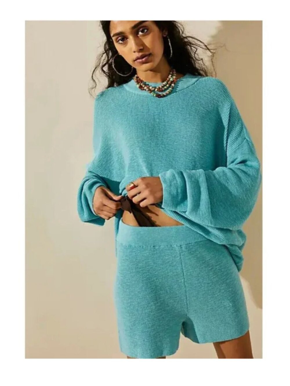 Free People Malibu Surf Set in Seascape, size XS